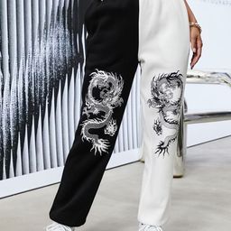 The Roadster Lifestyle Co. Women Printed Loose Fit High-Rise Cargo Trousers-picture-31