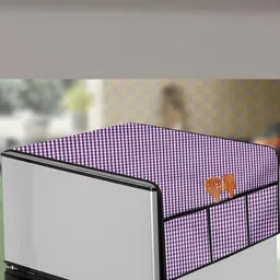 The Furnishing Tree Violet Plastic Refrigerator Cover-image-40