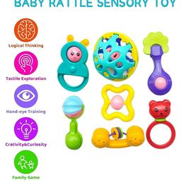 PIPALIYA Set of 10 BPA Free Rattle Toy Learning and Development Toys image 4