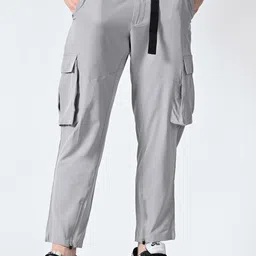 OWL MINK Men Smart High-Rise Cotton Cargos-image-83
