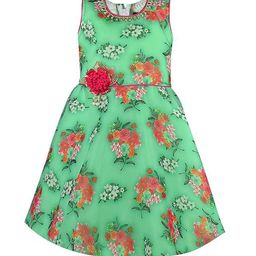 Wish Karo Floral Print Georgette A-Line Dress-picture-41