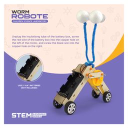 NHR DIY Worm Robot | STEM Toys For Experiment Purpose | Science Project Kit Educational Toy For Kids 6+ Years image 5