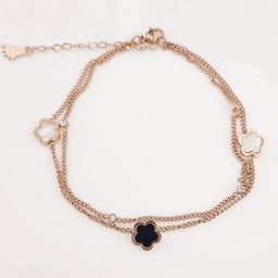 Piu Jewels Rose Gold-Plated Artificial Stones And Beads Anklet-18