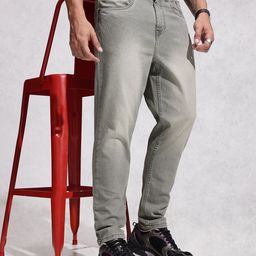 WROGN Men Slim Ankle Fit Heavy Fade Jeans-image-30