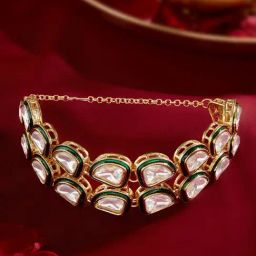 Zaveri Pearls Green Alloy Bracelets for Women-picture-34