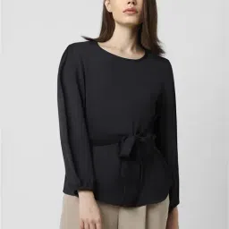 Van Heusen Black Regular Fit Top-image-61
