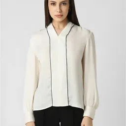 Van Heusen Beige Regular Fit Top-image-30