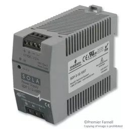 SOLAHD Ac-Dc Converter, Din Rail, 1 O/P, 3A To 2.5A, 12V, SDP2-12-100T-20