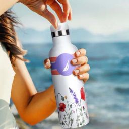 Nautica Yacht White & Purple Stainless Steel Iconic Leak-Proof Thermo Flask (500ml)-27