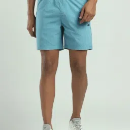 Reebok Blue Regular Fit Solid Shorts-picture-36