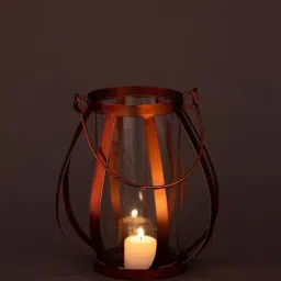 Aapno Rajasthan Brown Tealight Holder - Set of 1-40