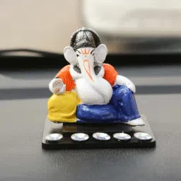 eCraftIndia Decorative Lord Ganesha Showpiece for Car Dashboard, Home Temple and Office Desks-image-88