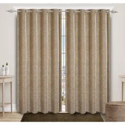 Saral Home Beige Blackout Long Door 9 ft Curtains Set of - 2-21