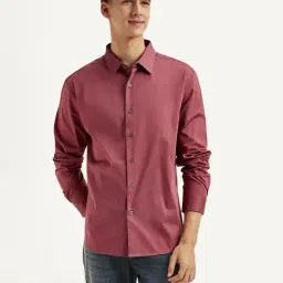 Levi's Maroon Cotton Slim Fit Shirt-picture-44