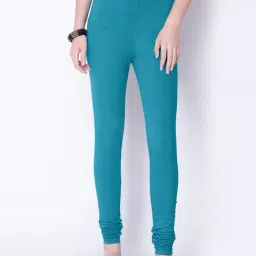 Dollar Missy Blue Cotton Leggings-image-37