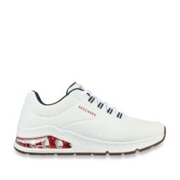 Skechers Men's UNO 2 White Navy Red Casual Sneakers-image-10