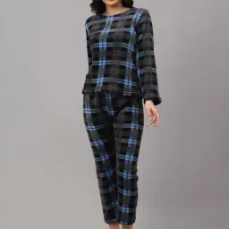 NEUDIS Black Check Top With Pyjamas-image-89