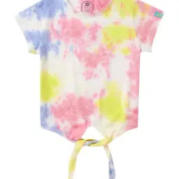 Cub McPaws Kids Multicolor Cotton Over Dyed T-Shirt-image-72