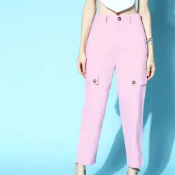 Melon by PlusS Lavender Regular Fit Cargo-image-89