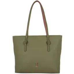 Baggit Olive Solid Medium Tote Handbag-image-44