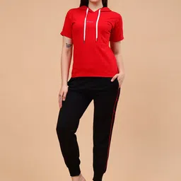 PRRODALITY Hooded Pure Cotton T-Shirt With Joggers-image-32