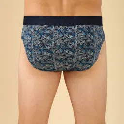 Van Heusen Multicolored Regular Fit Printed Briefs - Pack Of 2 image 3