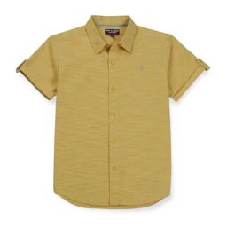Gini & Jony Kids Yellow Cotton Regular Fit Shirt-image-49