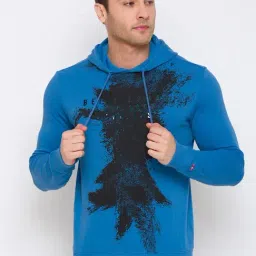 Being Human Long Sleeve Regular Fit Marine Blue Hoody-picture-47
