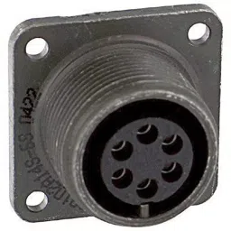 AMPHENOL INDUSTRIAL CIRCULAR CONNECTOR, RECEPTACLE, SIZE 14S, MS3102A14S-6S.-picture-25