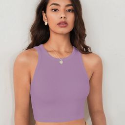 TOOCHKI Tank Women Ribbed Round Neck Tank Crop Top-picture-22