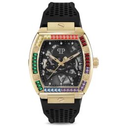 PHILIPP PLEIN The $Keleton Men Black Rectangle Dial Analog Watch - PWBAA1623-3