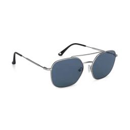 John Jacobs 136386 Blue UV Protected Geometric Sunglasses-34