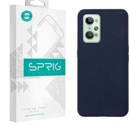 Sprig Liquid Silicone Back Cover for REALME GT 2 (Blue)-image-77