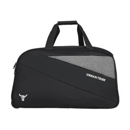 Urban Tribe Black Benin Medium Duffle Trolley-19