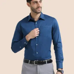 The Formal Club Slate Blue Comfort Fit Shirt-picture-44
