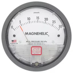 DWYER PRESSURE GAUGE, 0.5INCH-H2O, 1/8"FNPT, 3000MR-0.-48