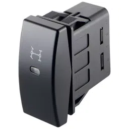 MARQUARDT ROCKER SWITCH, SPST, 10A, 12VDC, BLACK, 03251.0054-00-12