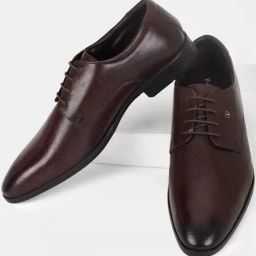 Van Heusen Men's Brown Derby Shoes-image-19