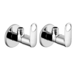 GENERIC Prime Angle Valve Stainless Steel Chrome Finish Silver, FG952 (Pack of 2)-83
