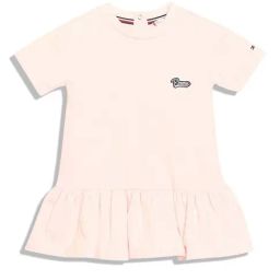 Tommy Hilfiger Kids Faint Pink Regular Fit Dress-image-8