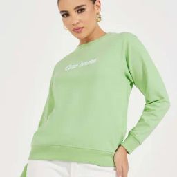 Styli Green Embroidered Sweatshirt-image-85