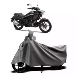 Auto Pearl Two Wheeler Cover with Bag for Suzuki intruder 150, Silver-image-82