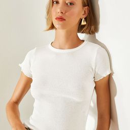 BIANCO LUCCI Cotton Crop Top-image-98