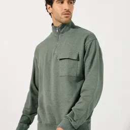 Styli Grey Relaxed fit Solid Sweatshirts-picture-36