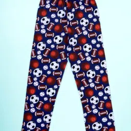 KiddoPanti Boys Blue Cotton Printed Nightwear Bottoms-picture-48
