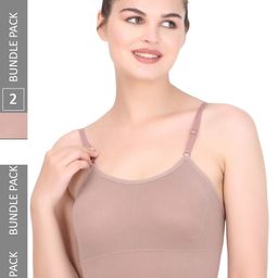 MYSHA Pack of 2 Full Coverage Lightly Padded Non Wired Sports Bra With All Day Comfort-7