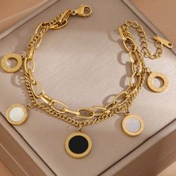 Zabby Allen Gold-Plated Stainless Steel Multistrand Bracelet-image-93