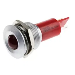 RS PRO Red Panel Mount Indicator 115 V DC. 230V AC, Mounting Hole Size 19 mm, Termination Type , Model No 211831-16
