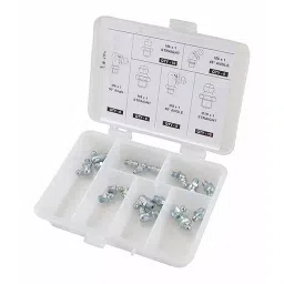 Westward Grease Fitting Kit Steel, 52NZ88 (Pack of 44 Pcs)-image-63