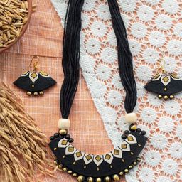 Terracotta Handmade jewellery Set for Women-image-61